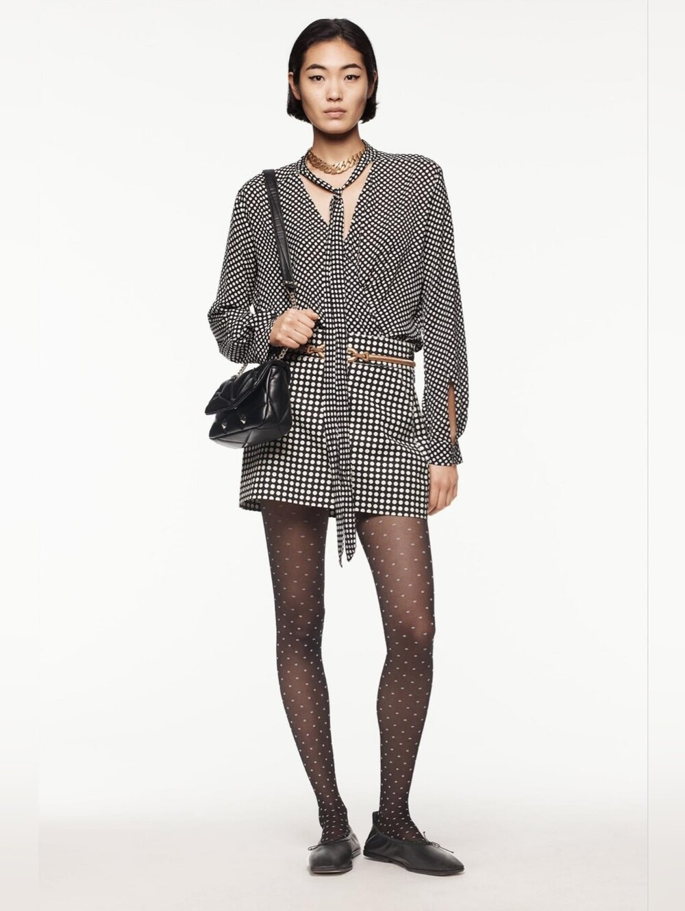 Zara Studio Limited Edition  Polka Dot Blouse - Picture 2 of 7